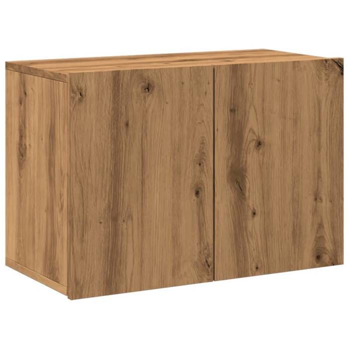 VidaXL Meuble TV mural chêne artisanal 60x30x41 cm, support TV, armoire média, console TV, meuble HiFi, centre de 857664