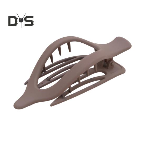 

Женская заколка для волос в форме листа, противоскользящая зубчатая шпилька для волос с затылком, удобный держатель для волос темный кофе