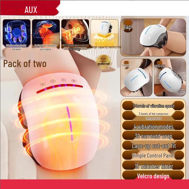 

AUX Heated Knee Massager and Brace Pair