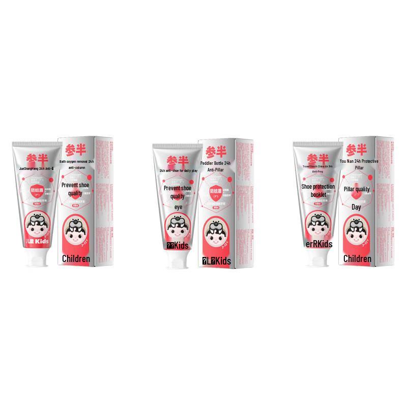 Sanban Kids Anti-Cavity Fluoride Toothpaste, Strawberry (3-Pack)