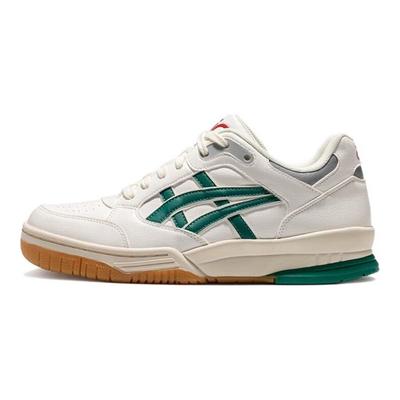 Gel-Spotlyte Synthetic Leather Low Sports Wear Resistant Breathable Retro Basketball Shoes Unisex Sneaker White Green 1203A399-102