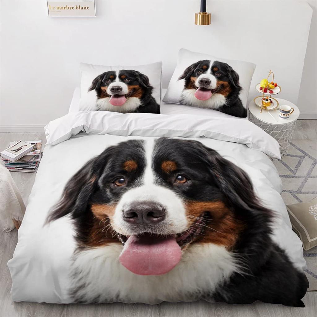 Berner Sennenhund Weiche Bettbezug Einzelbett Schöner Haustierhund Bettwäsche Set Für Junge Jungen Junge Mädchen Mikrofaser Schönes Tier Warme Deckenbezug 2/3