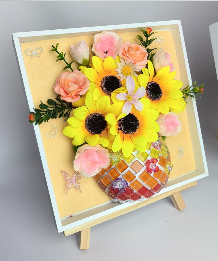 Children's 3D Mosaic Vase DIY Kit - Team Activity & Mother's Day Gift