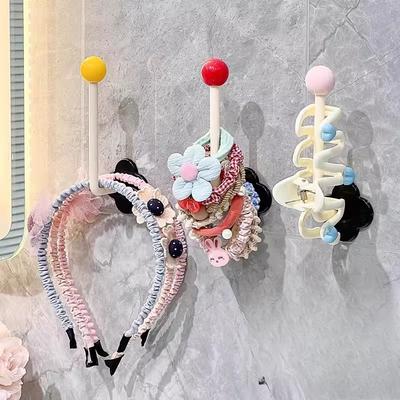 Haargummi Aufbewahrung Wandmontiert Haargummi Haargummi Gummiband Haargummi Haken Haaraccessoire Greifer Haarspange Wandmontiertes Regal