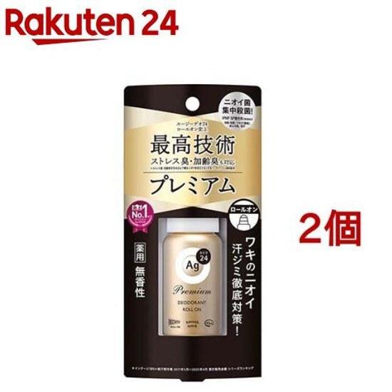 Ag Deo 24 Premium Deodorant Roll-On Unscented (40ml2 pack)