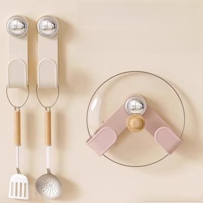 Space-Saving Kitchen Organizer Wall-Mounted Pot Lid  Cutting Board Holder Rack, No Drilling Required, Foldable Design