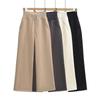 Women's Fleece-Lined High-Waisted Wide-Leg Pants with Drawstring Waist - 2025 Winter Collection