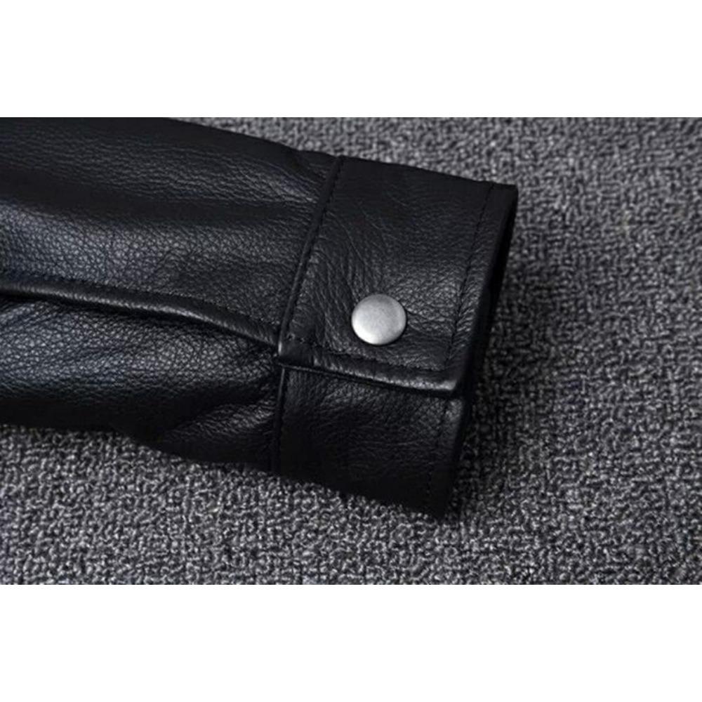 Jachetă din piele naturală pentru bărbați, mărime chinezească, vintage, roșu-maro, din piele naturală de vacă, scurtă, subțire, cu guler răsturnat, jachetă din piele pentru bărbați, primăvară toamnă