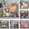 My Deer Friend Nokotan Cushion Cover Soft Plush Fabric Double-Sided Printed Sofa Cushion Cover for All Seasons Home Decor Gift