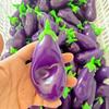 Realistic TPR Fidget Toy Super Soft Eggplant Squeeze Toy Eggplant Squishy Toy  Office Desk Toy
