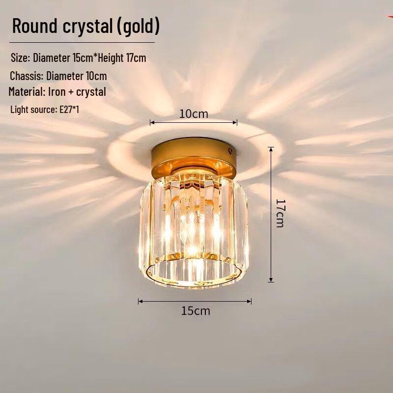 

Shengbai Round Crystal Aisle Ceiling Light