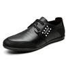 2025 Spring and Autumn New Men's Daily Casual Leather Shoes Men's Youth Versatile White Single Shoes Soft Leather Soft-soled Shoes 3367