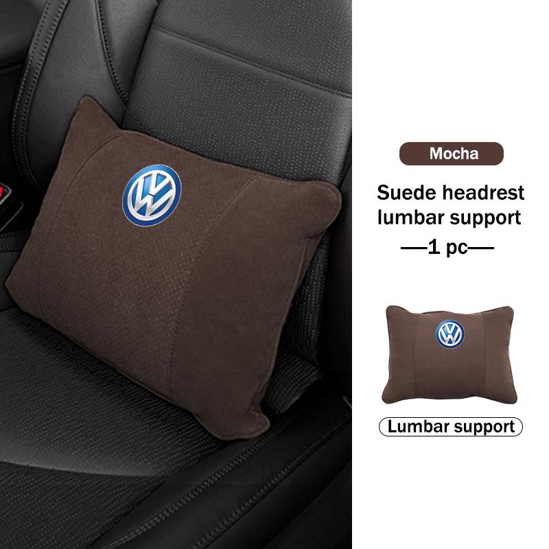 Hub Caps For Volkswagen VW Car Memory Foam Headrest Neck Pillow Protection Lumbar Support Scirocco Passat Polo B5 B6 B7 CC Tigua