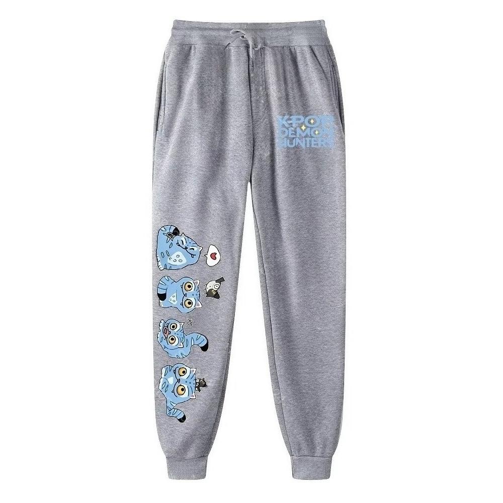 Kpop Dämonenjäger Hose Streetwear Herren Damen Jogging Sweatpants Print Laufhose Sport Übergroße Jogginghose
