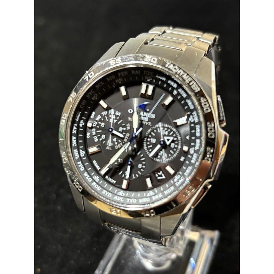 Used CASIO OCEANUS radio solar watch OCW-T600