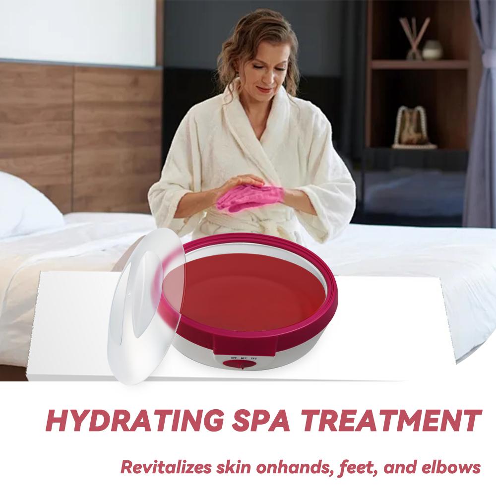 Chauffe-cire de paraffine pour spa - Traitement hydratant à domicile pour les mains, les pieds, les coudes | 2 réglages de température | Soulage la peau sèche et les douleurs articulaires