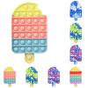 Cream Big Ice Pop It Fidget Toy Popit Bubble Sensory Squishy Stress Reliever