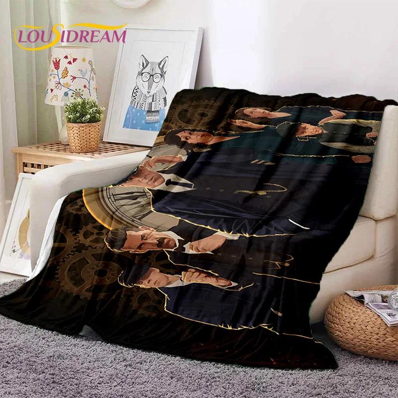 Coperta morbida in flanella 3D P-Peaky Blinders Tommy Shelby per Letti Camera da letto Divano Picnic, Coperta da lancio per Coprire Esterni Tempo libero Regalo