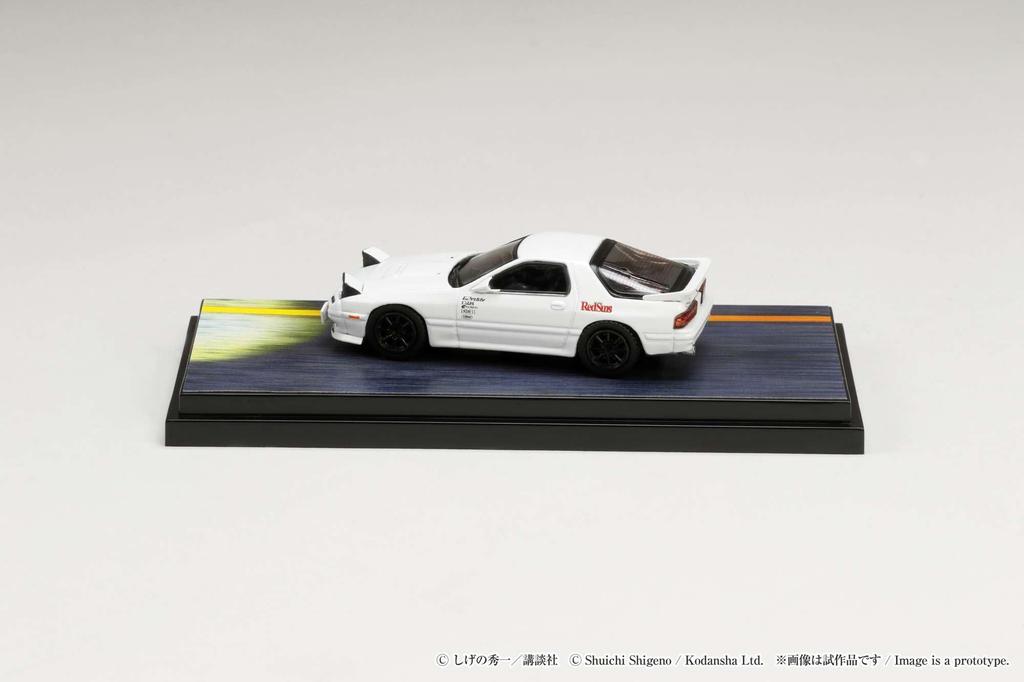 HJ64 Mazda Initial D VS Kyoichi Sudo and Ryosuke Takahashi Driver Figures Included 1/64 RX-7 (FC3S) / (Finished Product)