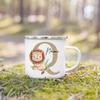 Personalized Mug for Kids Custom Deer Lion Initial with Name Cup for Boys Girls Child Handle Mugs Birthday Festive Gifts for Kid