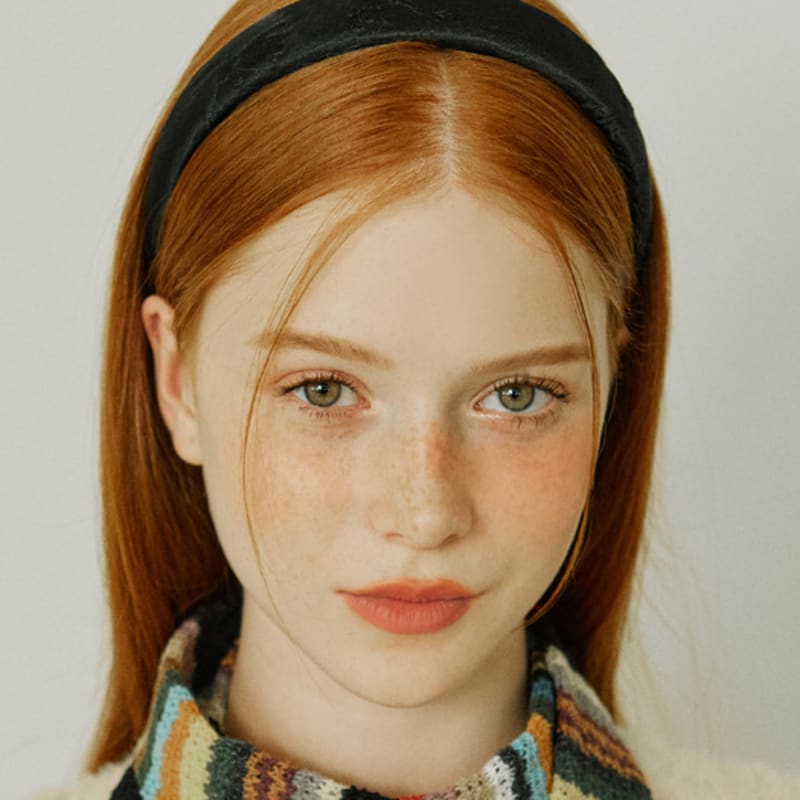 VVV Jacquard Ribbon Volume Hairband _ Black