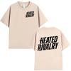 TV Series Heated Rivalry Logo Print Tshirts Unisex Women Fashion Vintage T Shirt Cotton Casual Short Sleeves Tshirt Streetwear