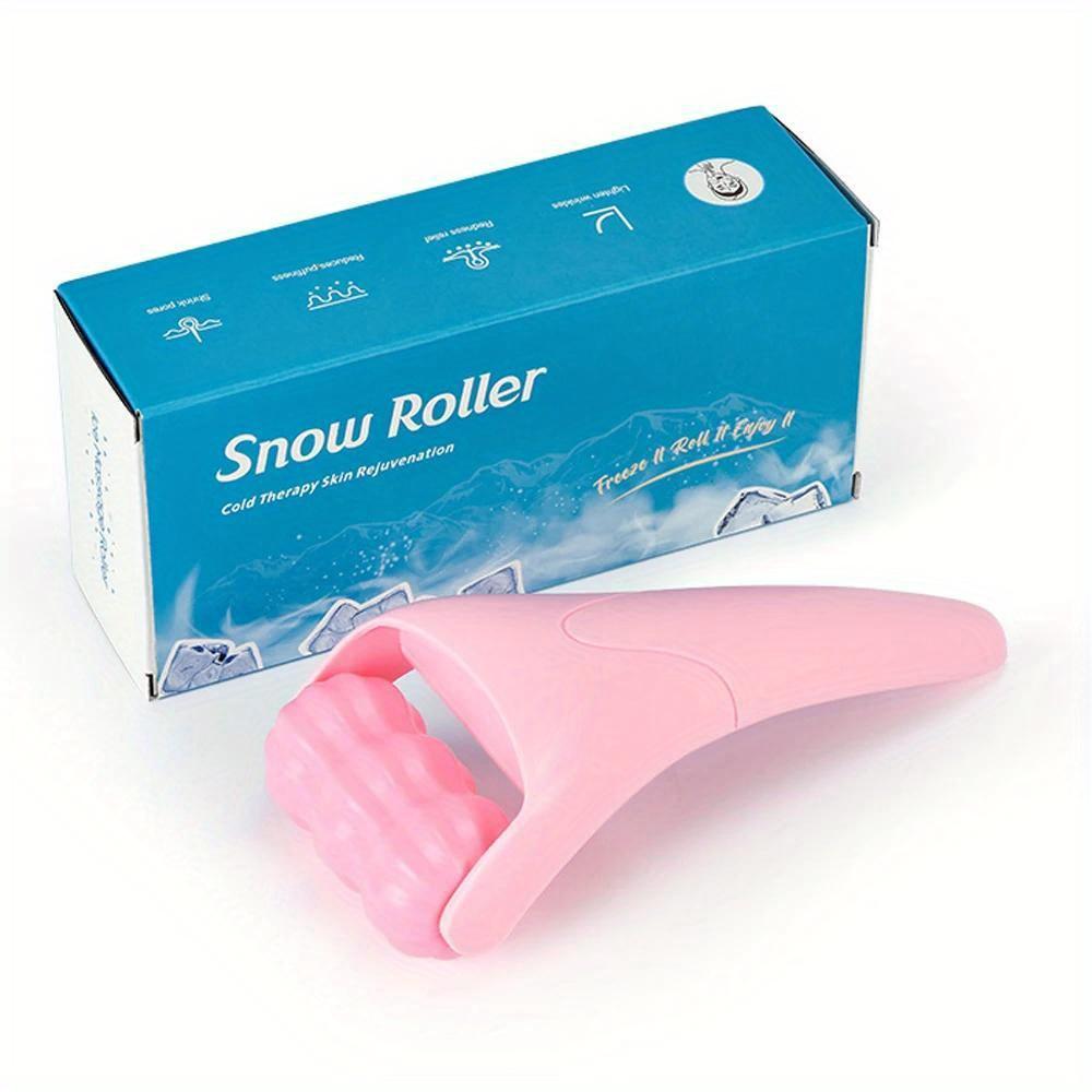 Travel Ice Roller for Face & Eye Cold Compress Massage Face Rollers For Puffiness Face Massager Skin Care Tools Gift For Women розовый