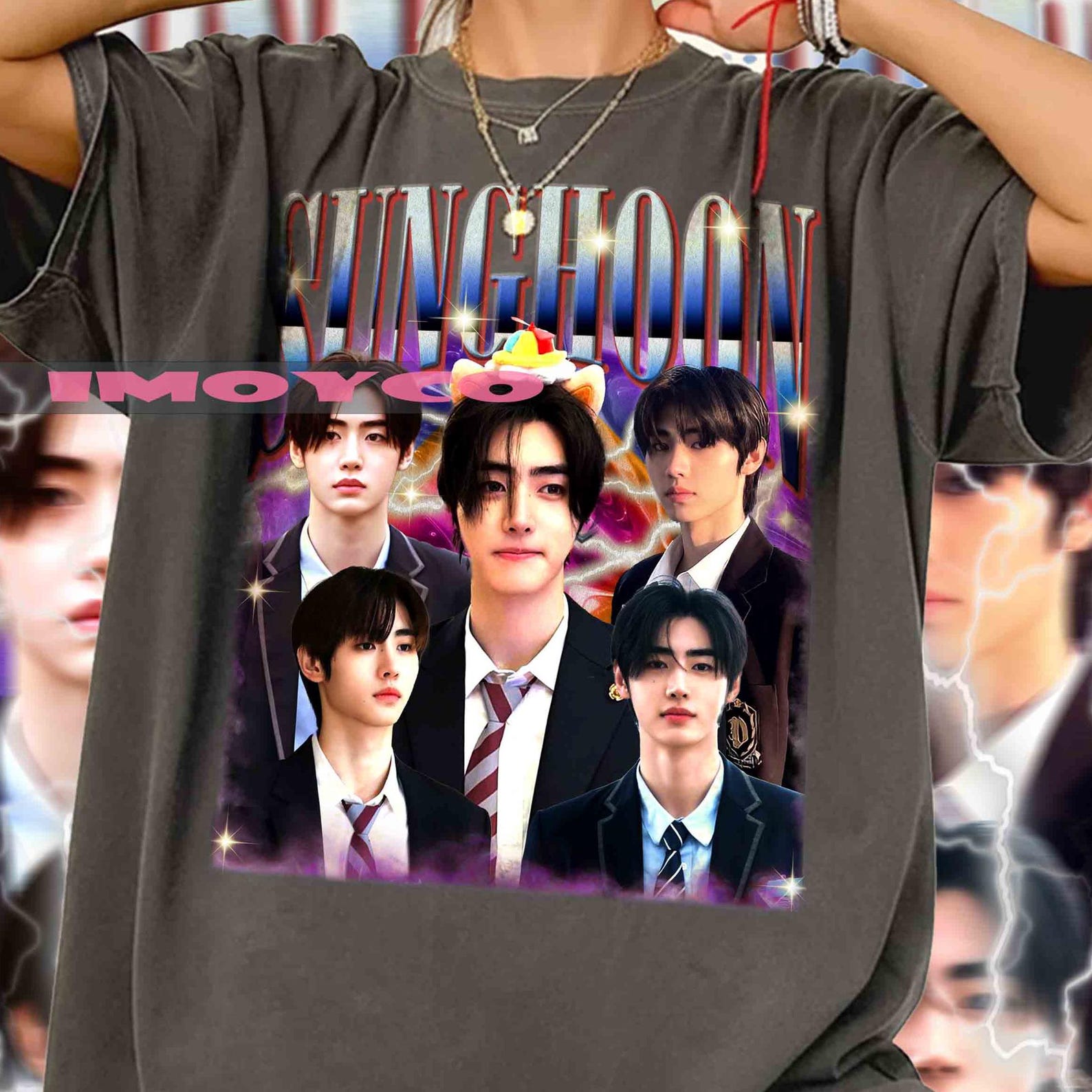 Vintage Sunghoon Kpop T-Shirt, Retro Fan Tee 3XL