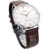 Casio MTP-VT01L-7B2 Quartz Men's Watch Silver Brown Leather Band Imported Model