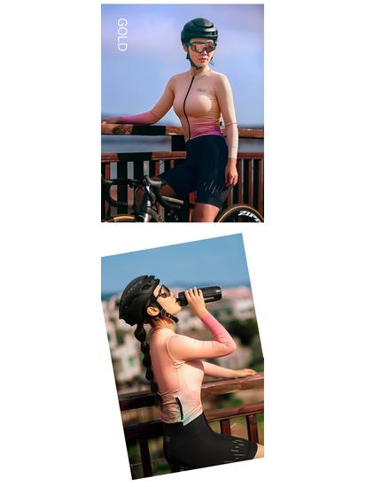 2022 Lampada Women's Trendy Long Sleeve Cycling Jersey for Spring/Summer