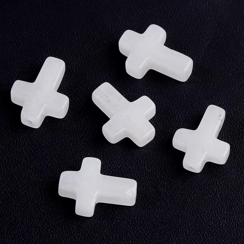 5uds/lote 12x16mm Forma de Cruz de Piedra Natural Colgantes de Cuentas Ágata Turquesa Jade Encantos Cuentas Para Pulsera DIY Pendientes Accesorios