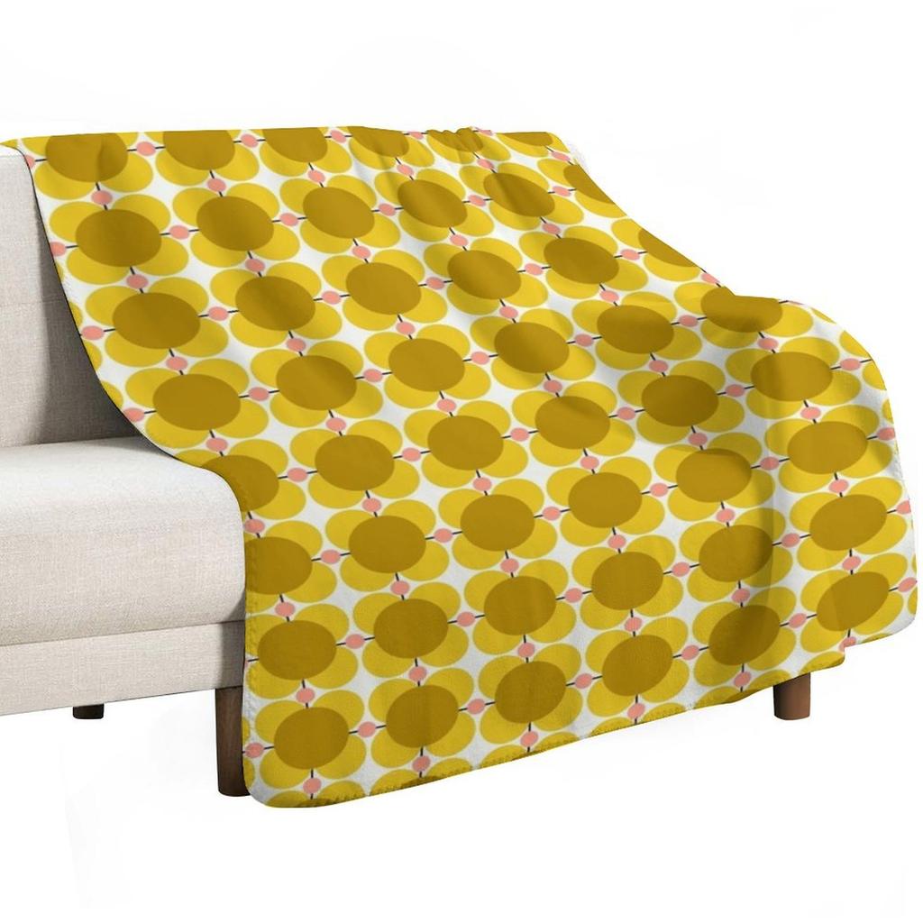 orla kiely atomic flower Throw Blanket Warm Cozy Throw Blanket for Living Room Couch