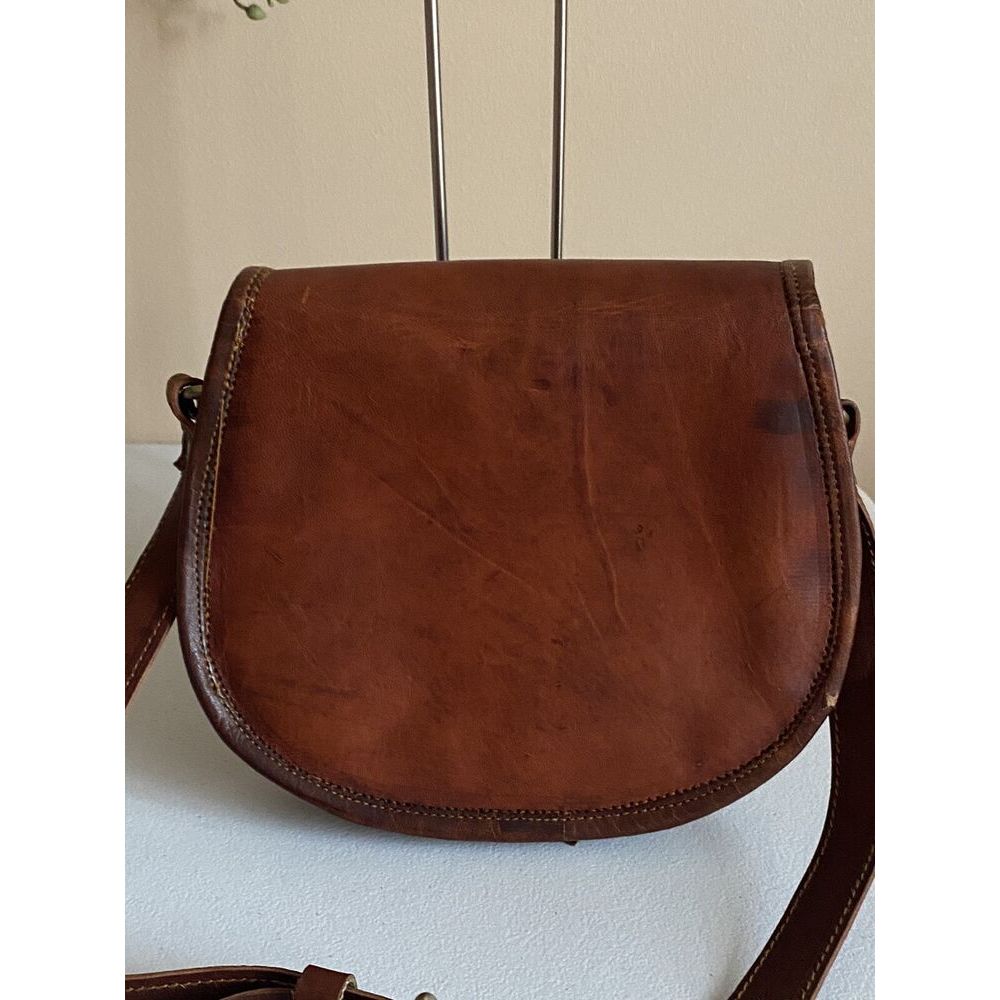 Women's Natural Leather Bag Goat Crossbody Genuine Handmade Shoulder