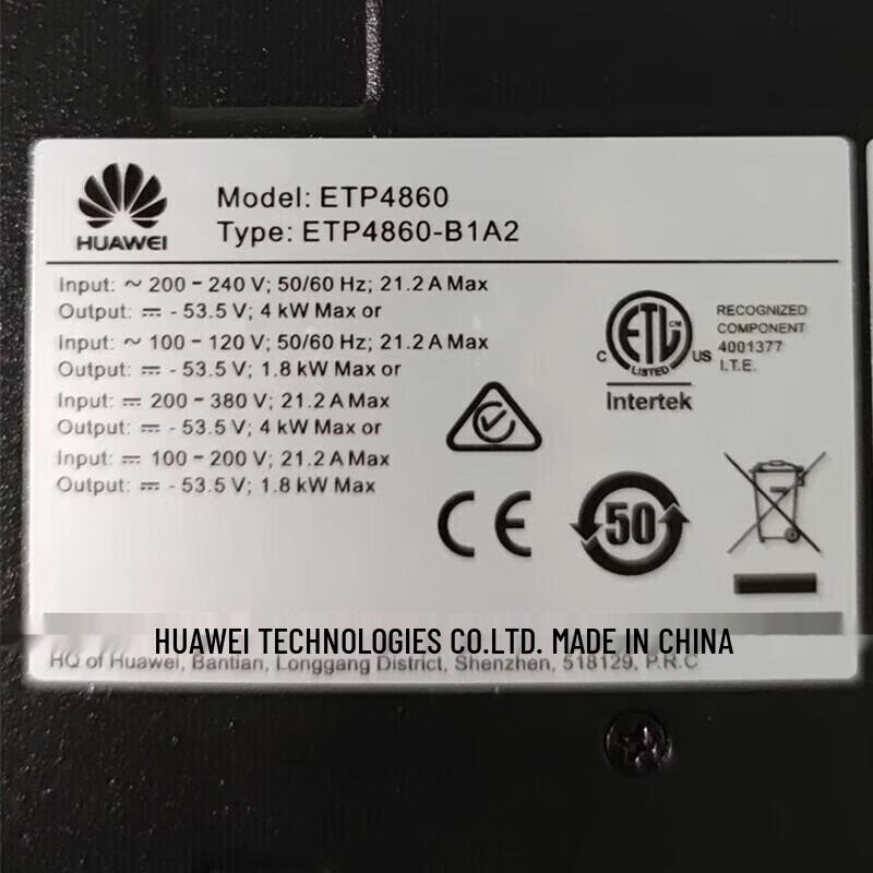 Huawei ETP4860-B1A2 Embedded Power Supply