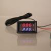 400B Voltmeter & Thermometer Display Panel 12v 24v Battery Temperature Meter Tester Gauge for Car