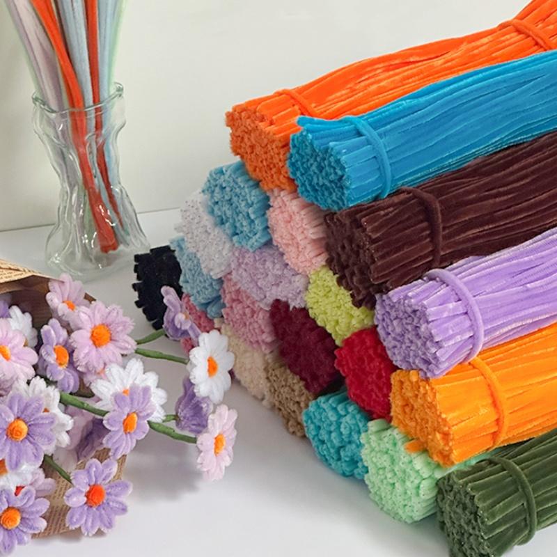 Cumpără produs: Curățători de pipă colorați 200/250/350, material artizanal, unelte pentru confecționarea buchetelor, cantități mari, seturi DIY pentru buchete