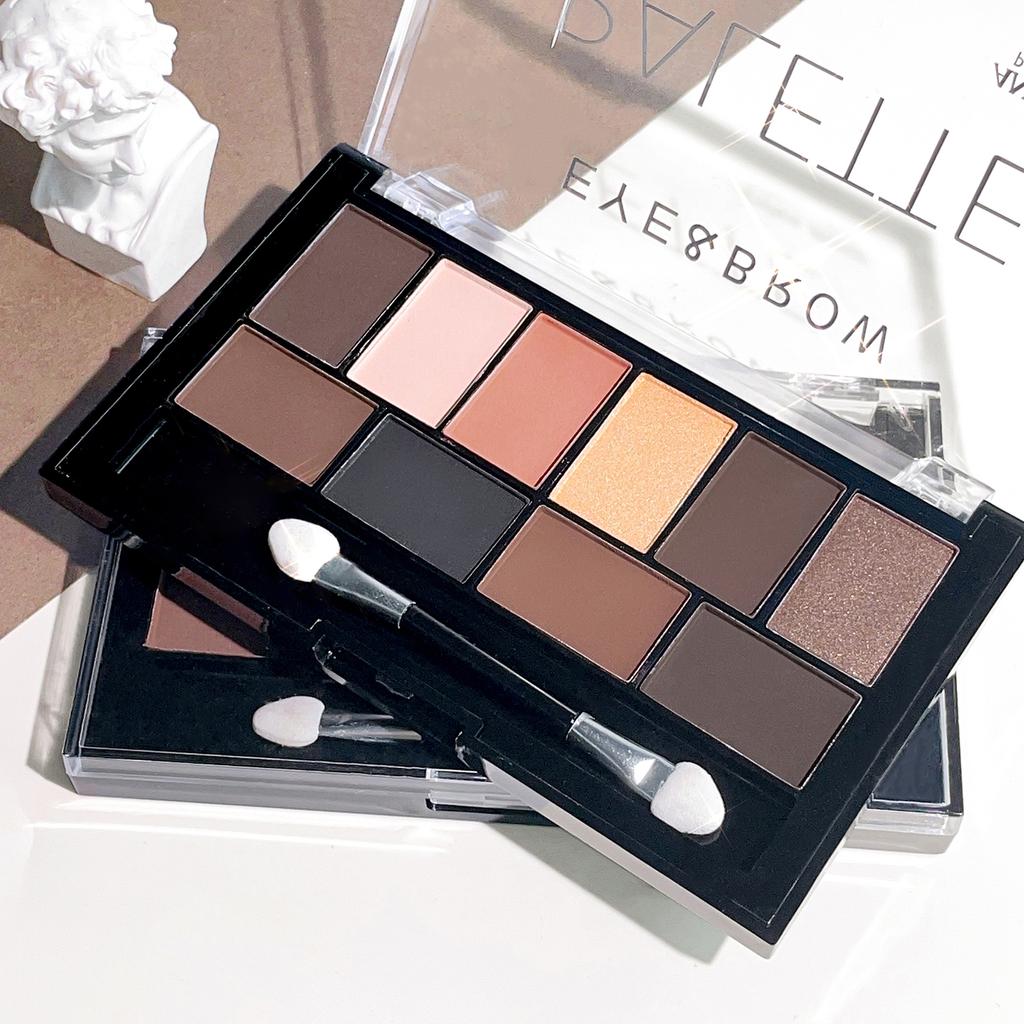 Palette ombretti dieci colori perlescente opaca finissimo shimmer toni della terra per principianti quotidiana nude palette trucco
