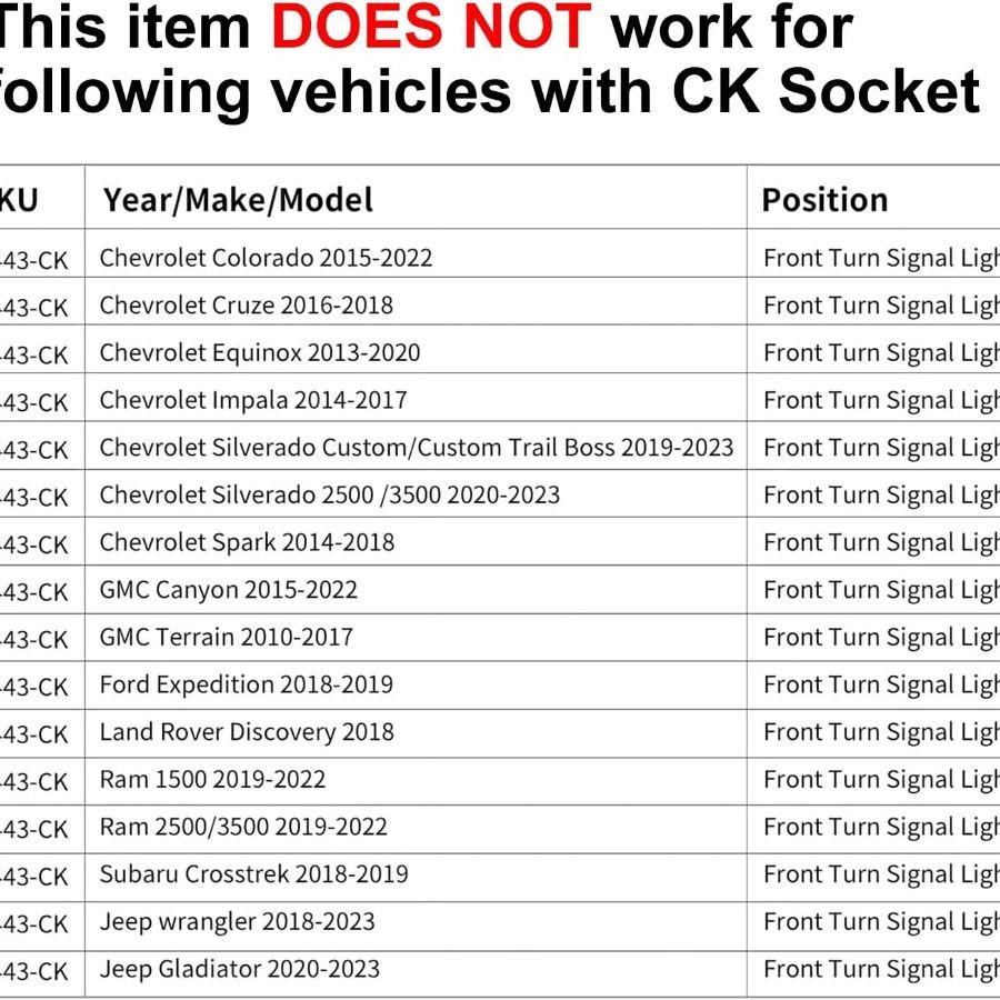 LED LIGHTING 7443 7444 Front Turn Signal LED Bulb Dual Function White Yellow Swi