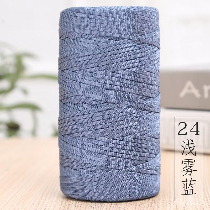 Mercerized Cotton And Linen Flat Belt Thread Light Body Ice Silk Crochet Hook Hat Wool Ball Handmade Diy Knitting Material Package