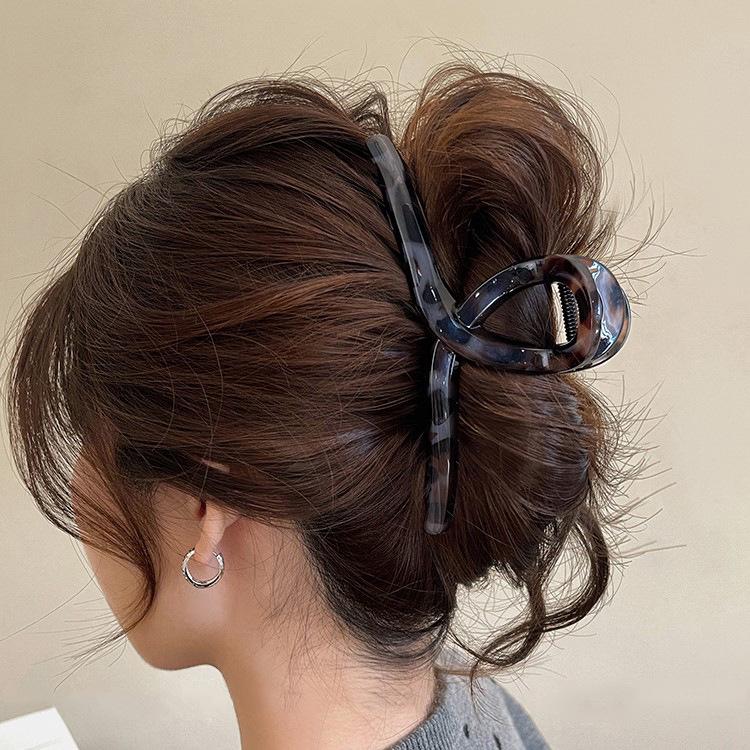 2024 Retro Leopard Print Large Hair Claw Clip for Women