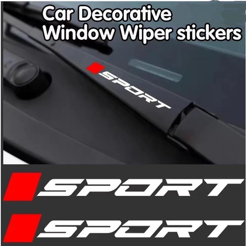 1/2/3Pairs Car Windshield Stickers Waving Rear Wiper Stickers Are Available For All Car Models Interior Accessories