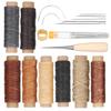 37Pcs Leather Sewing Kit Needles Thread Hand Repair Tools DIY HandMade Craft Set