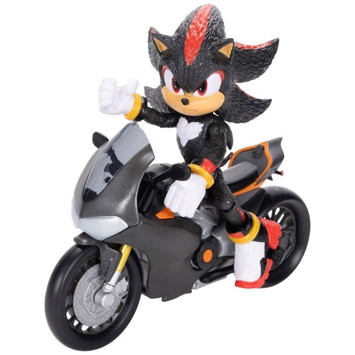 Figurine - Shadow - 12 cm - Moto avec roues mobiles - 13 points d'articulation