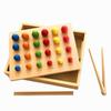 Seven-Layer Wooden Rainbow Stacking Tower - Early Education Toy for Infants