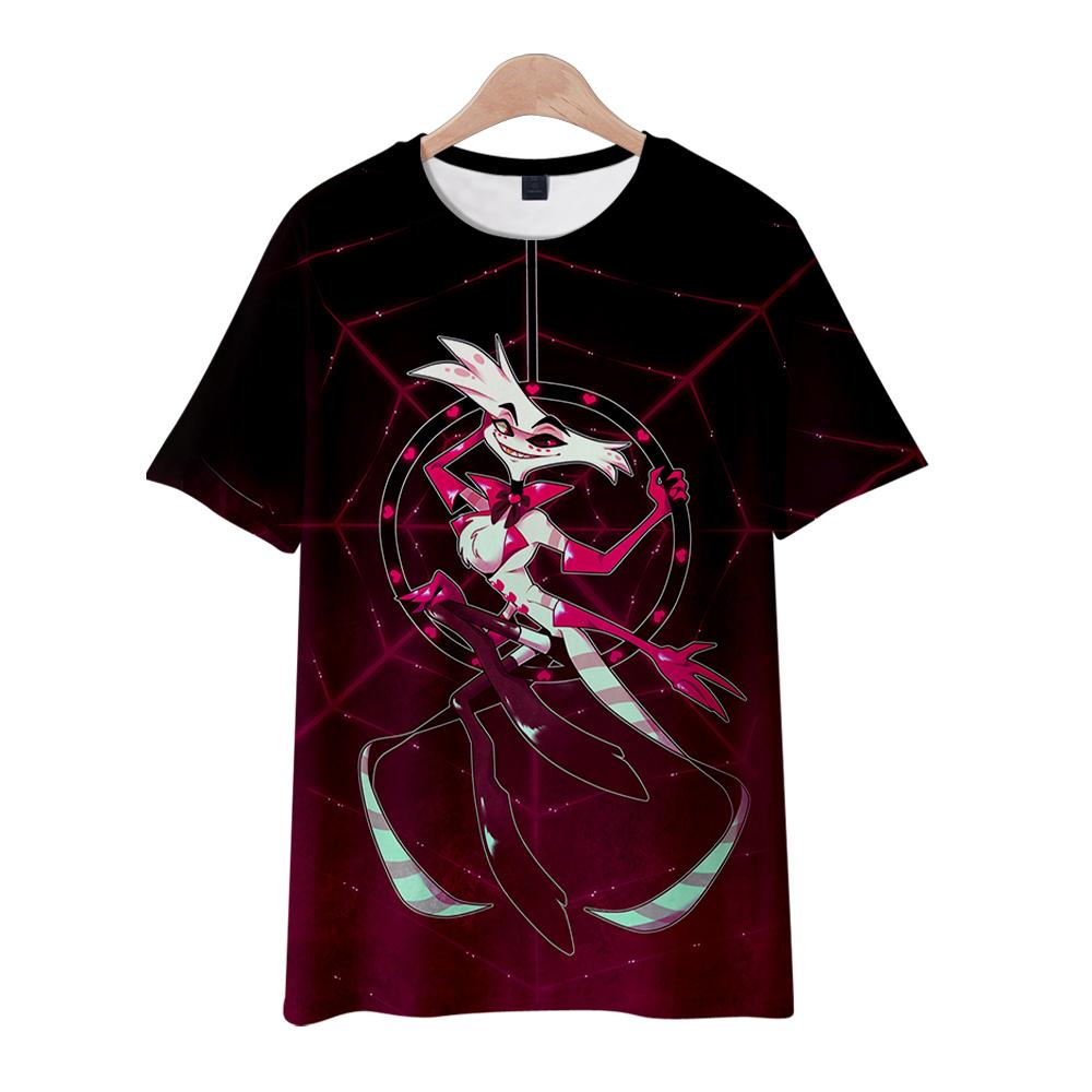 10 Colors Summer Fashion Women/Men's Casual Anime Hazbin Hotel Printed Cosplay Short Sleeve T-shirts