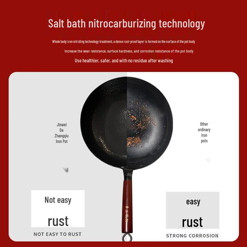 Zhangqiu Hand-Forged Wrought Iron Wok
