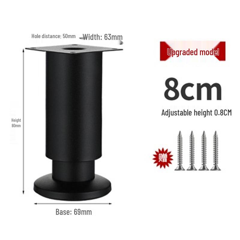 Adjustable Stainless Steel Furniture Support Legs: Cabinet, Sofa, TV Stand, Coffee Table, Bed
