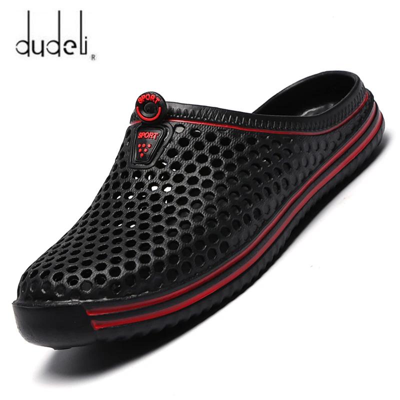 Fashion 2025 Summer Slippers Men Hollow Out Breathable Beach Flip Flops Unisex Casual Slip-on Flats Sandals Men Shoes Size 45 Zapatos