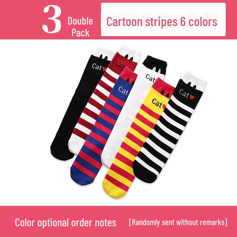 Șosete înalte până la genunchi pentru fete de primăvară și toamnă - șosete de vițel cu tub mijlociu pentru copii și bebeluși