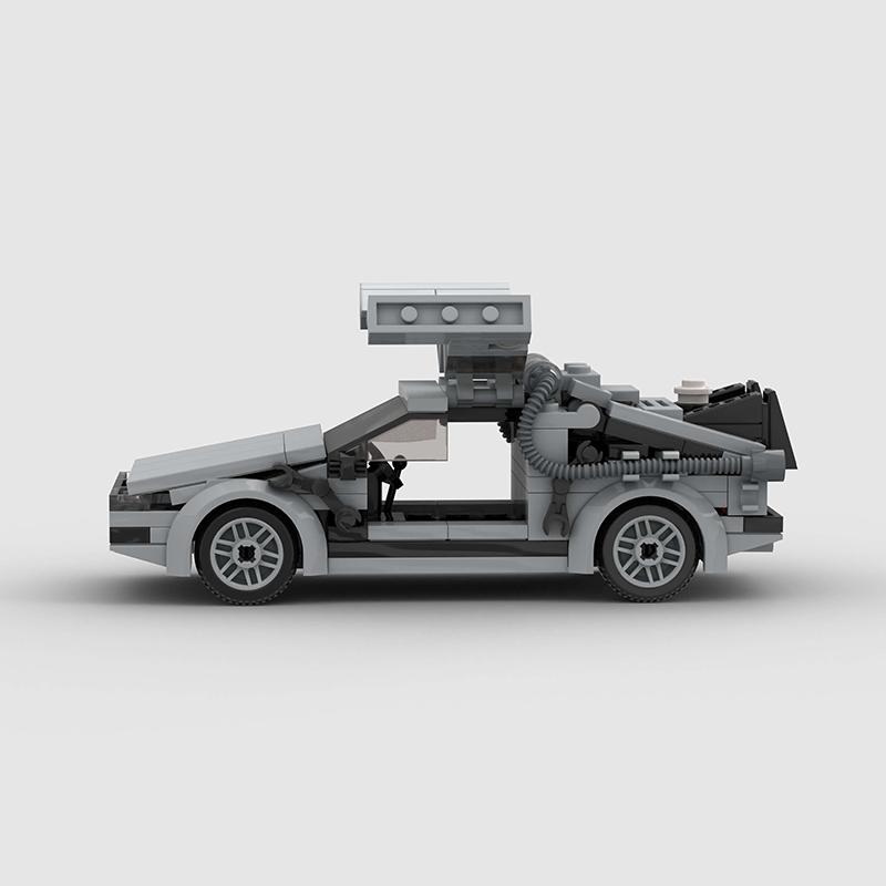 NÁVRAT DO BUDÚCNOSTI Delorean MOC Stavebnice Mesto Športové Závodné Vozidlo DIY Kocky Hračka na Vianočný Darček